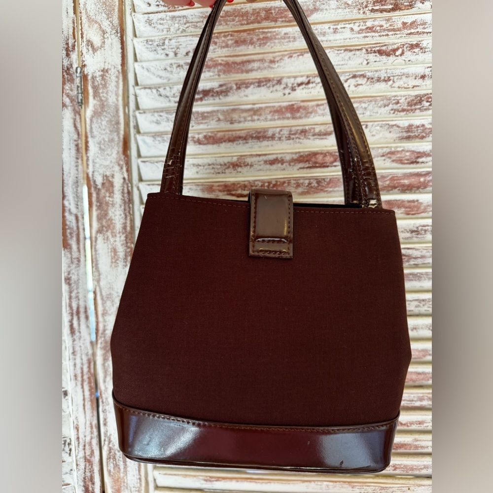 AUTH YSL VINTAGE BURGUNDY BAG
