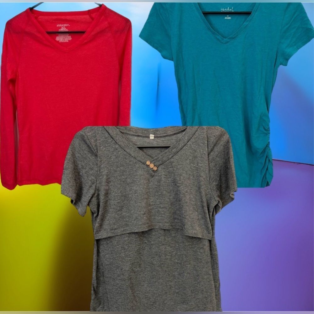 BUNDLE OF 3 MATERNITY/NURSING TOPS!!!