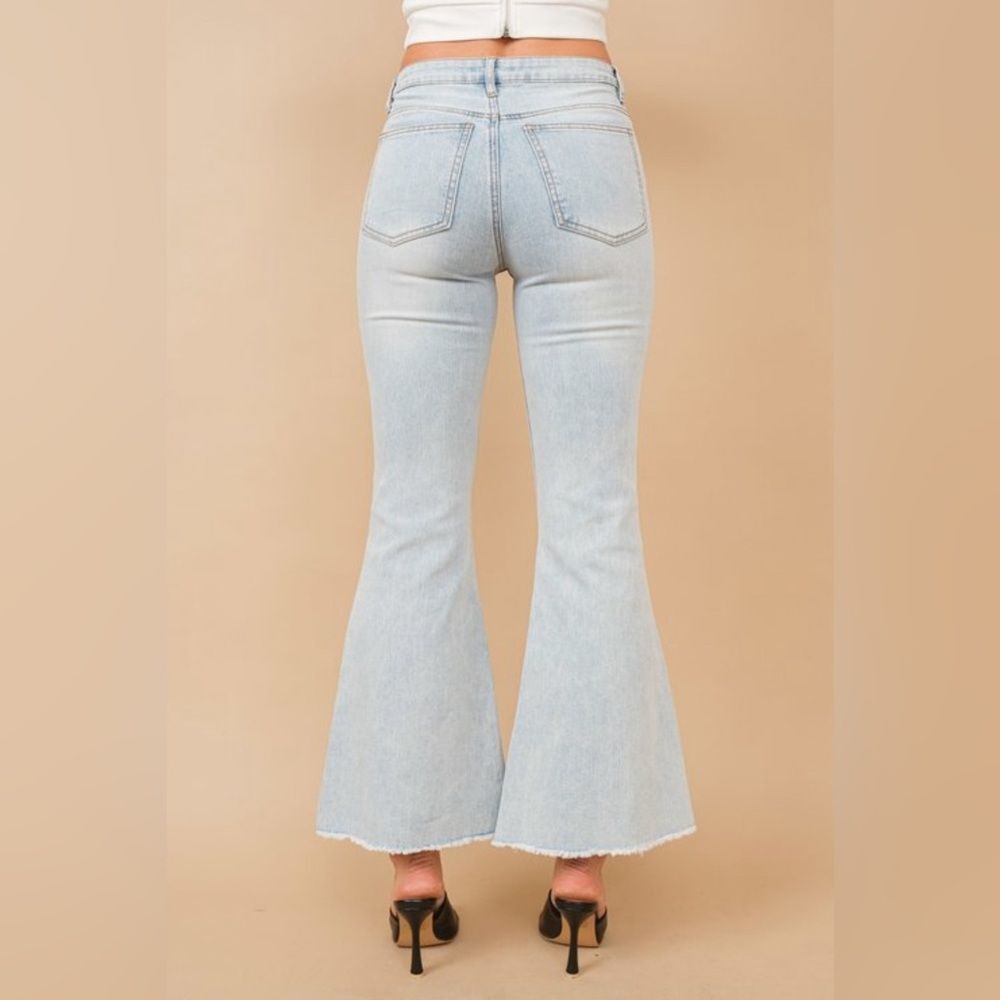 JEANS RHINESTONE FRINGE