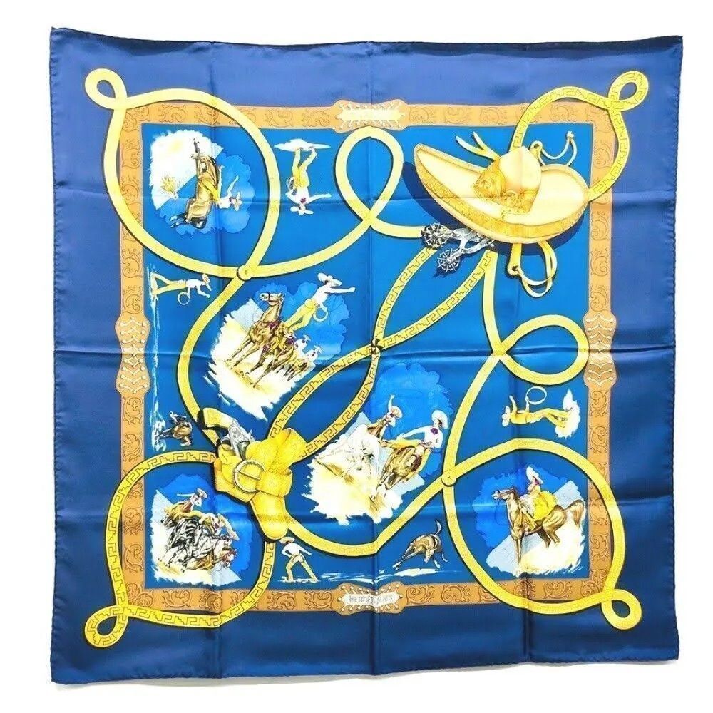 AUTHENTIC HERMES 100% silk Scarf