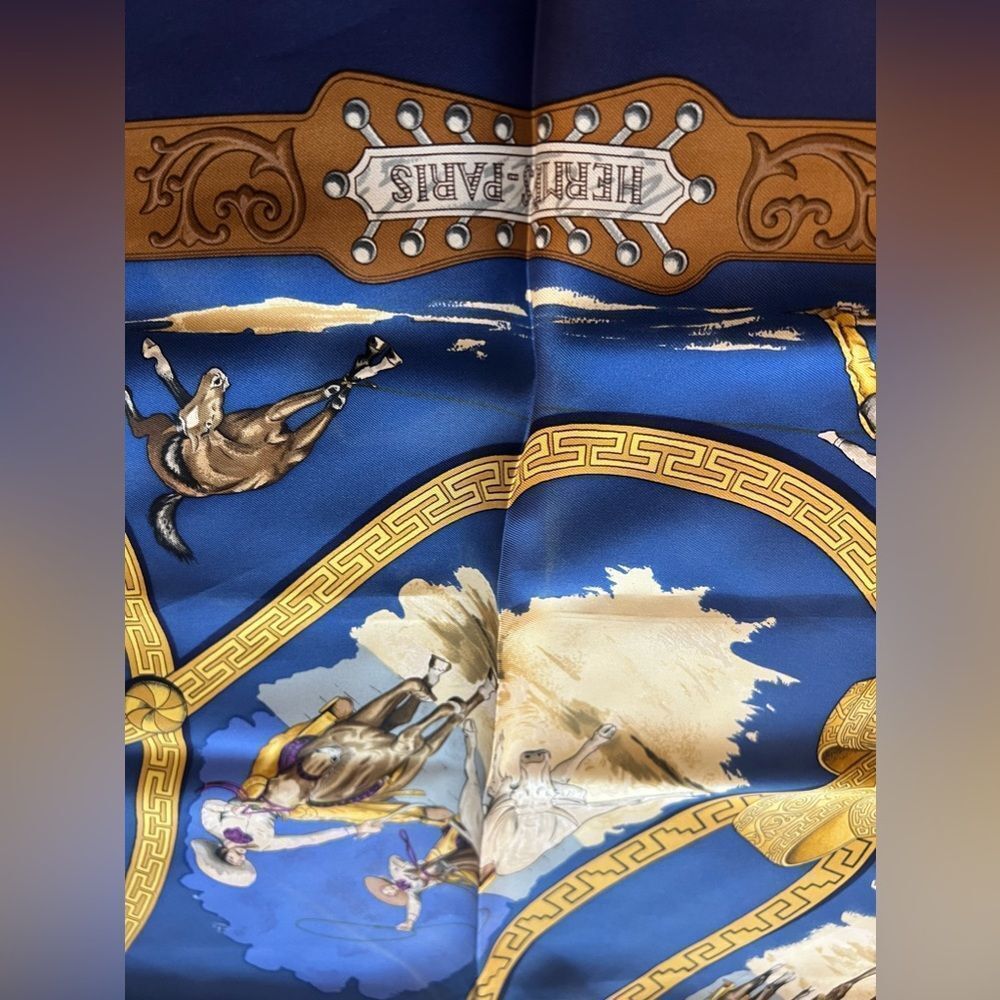 AUTHENTIC HERMES 100% silk Scarf