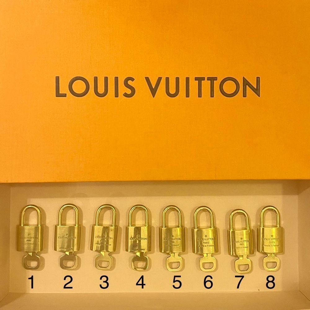 AUTHENTIC LOUIS VUITTON PADLOCK AND KEY