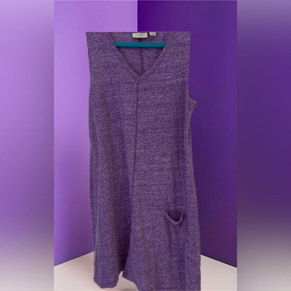 PURPLE LOGO DRESS