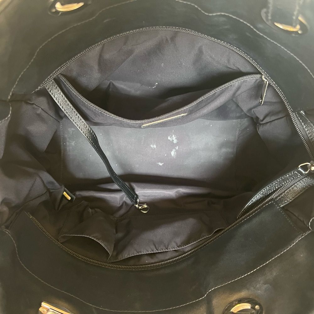 AUTH CHANEL BIARRITZ MM TOTE BAG IN BLACK