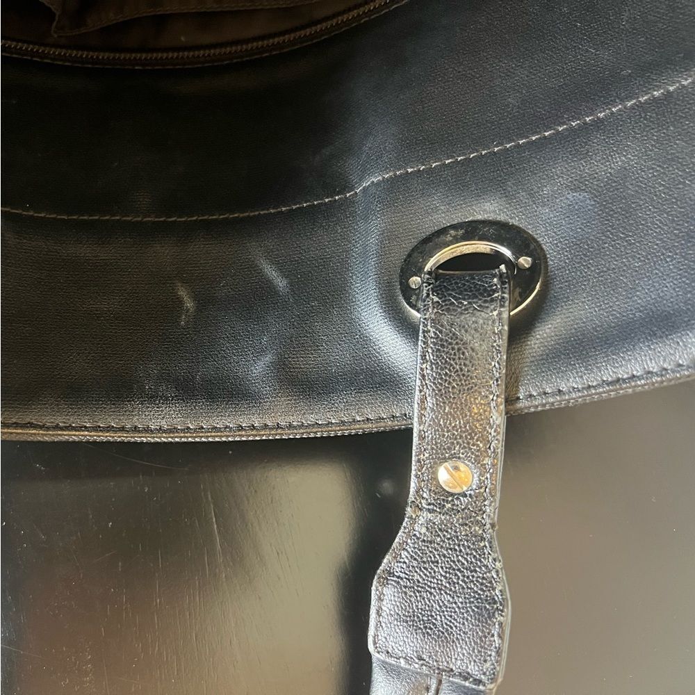 AUTH CHANEL BIARRITZ MM TOTE BAG IN BLACK