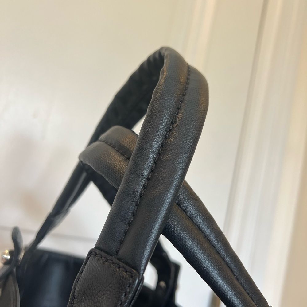 AUTH CHANEL BIARRITZ MM TOTE BAG IN BLACK