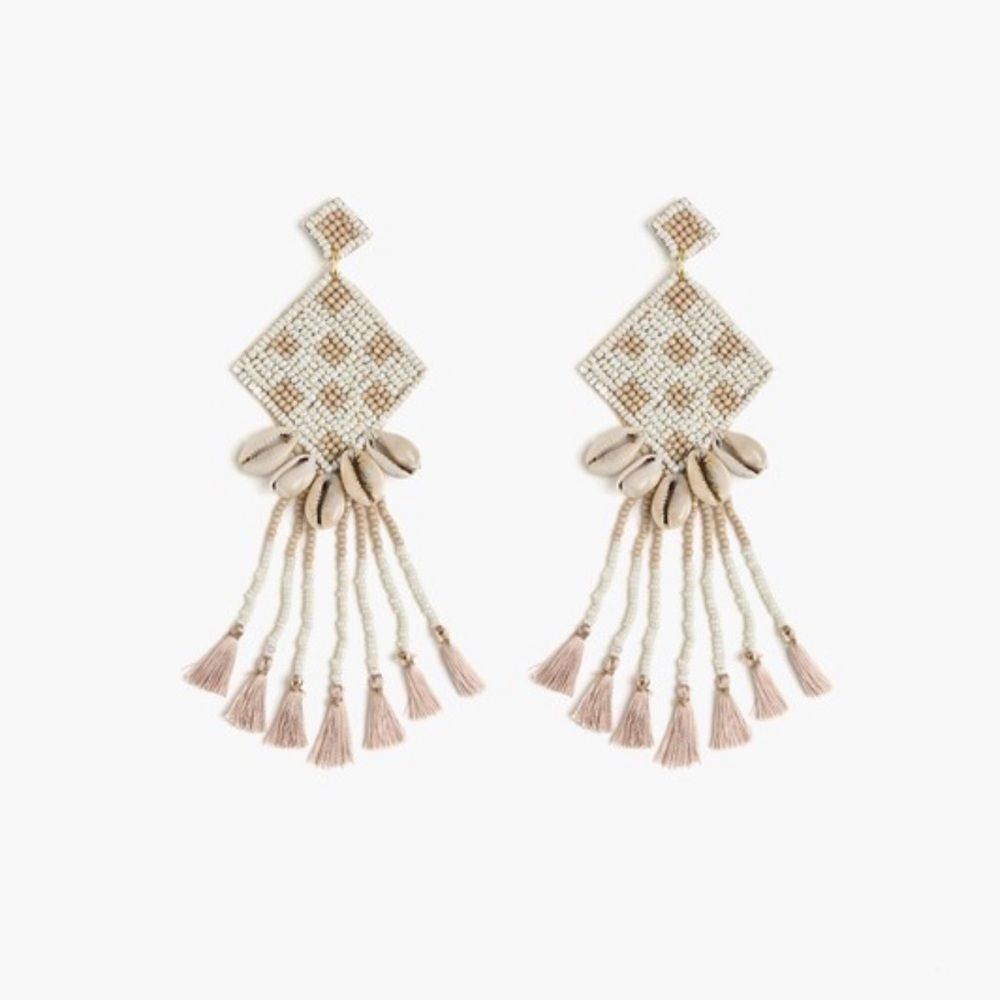 Seashell Tassel Earrings