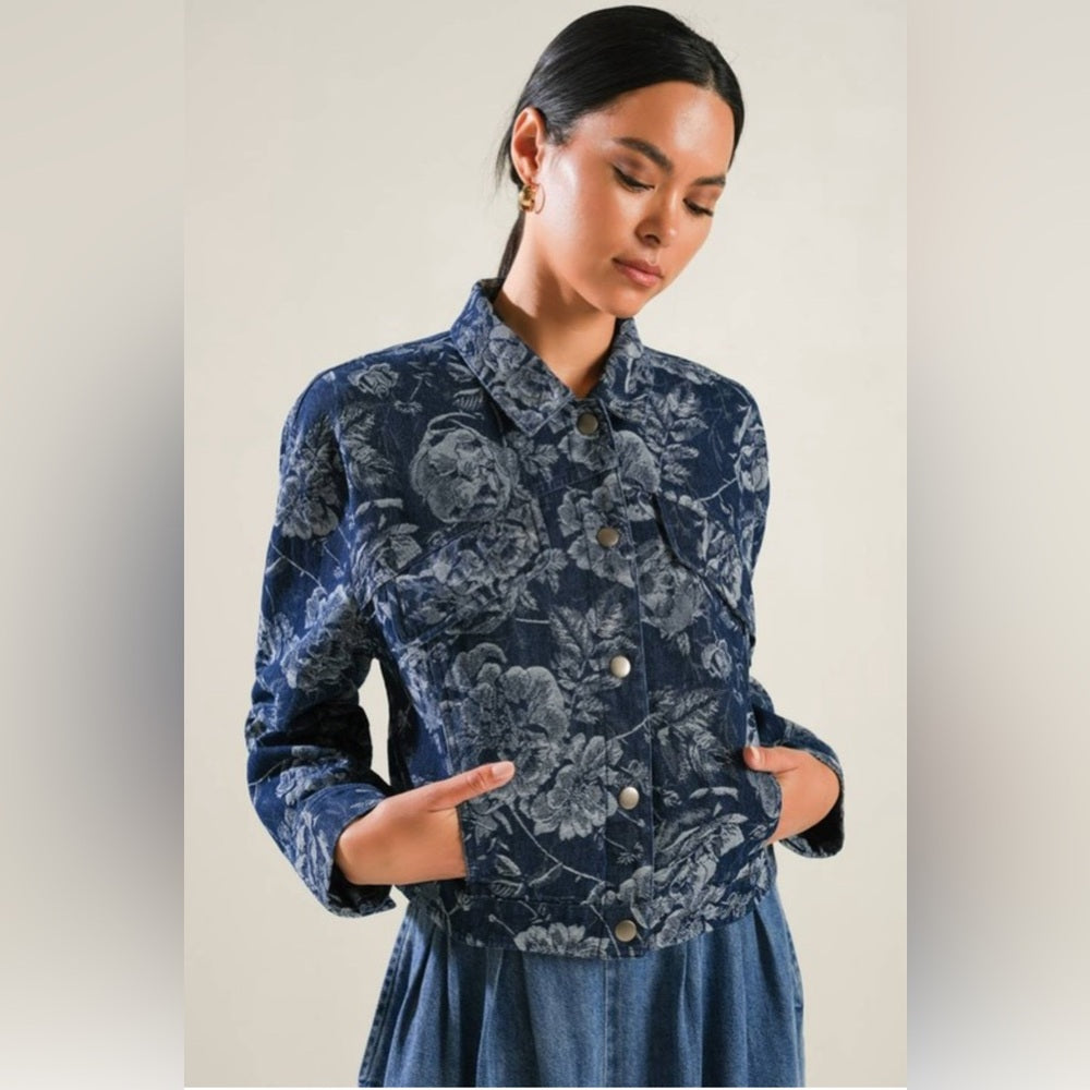 JACQUARD DENIM JACKET
