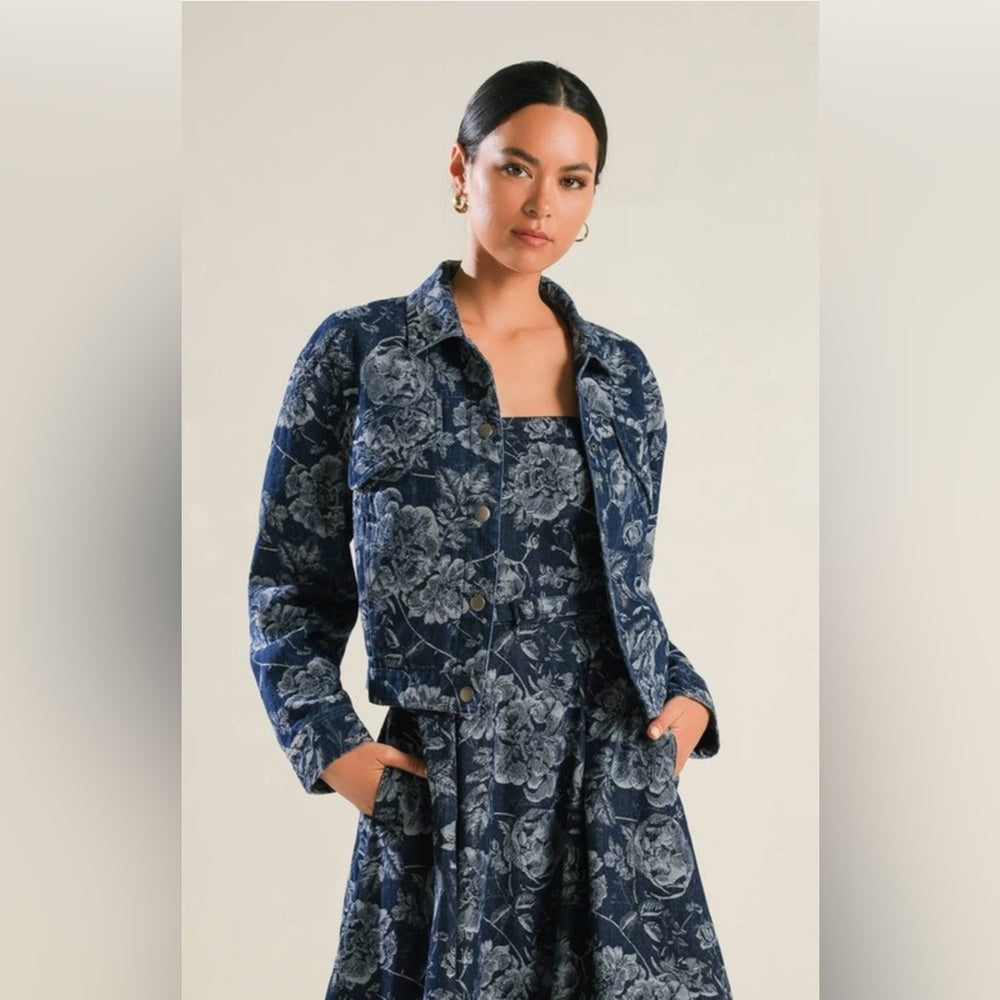 JACQUARD DENIM JACKET