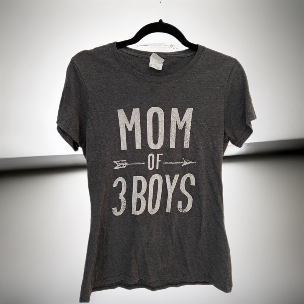 Mom of 3 Boys t-shirt in small
