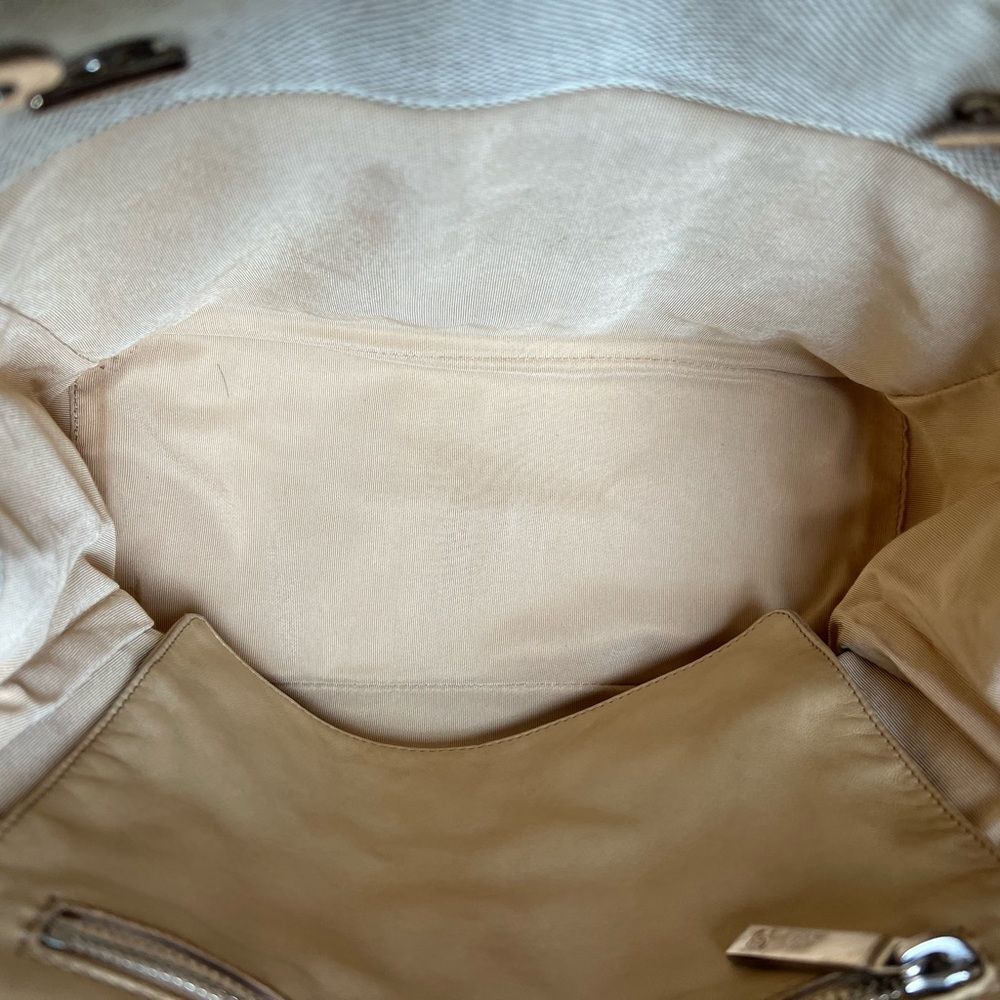 AUTH CHANEL VINTAGE CANVAS TOTE BAG