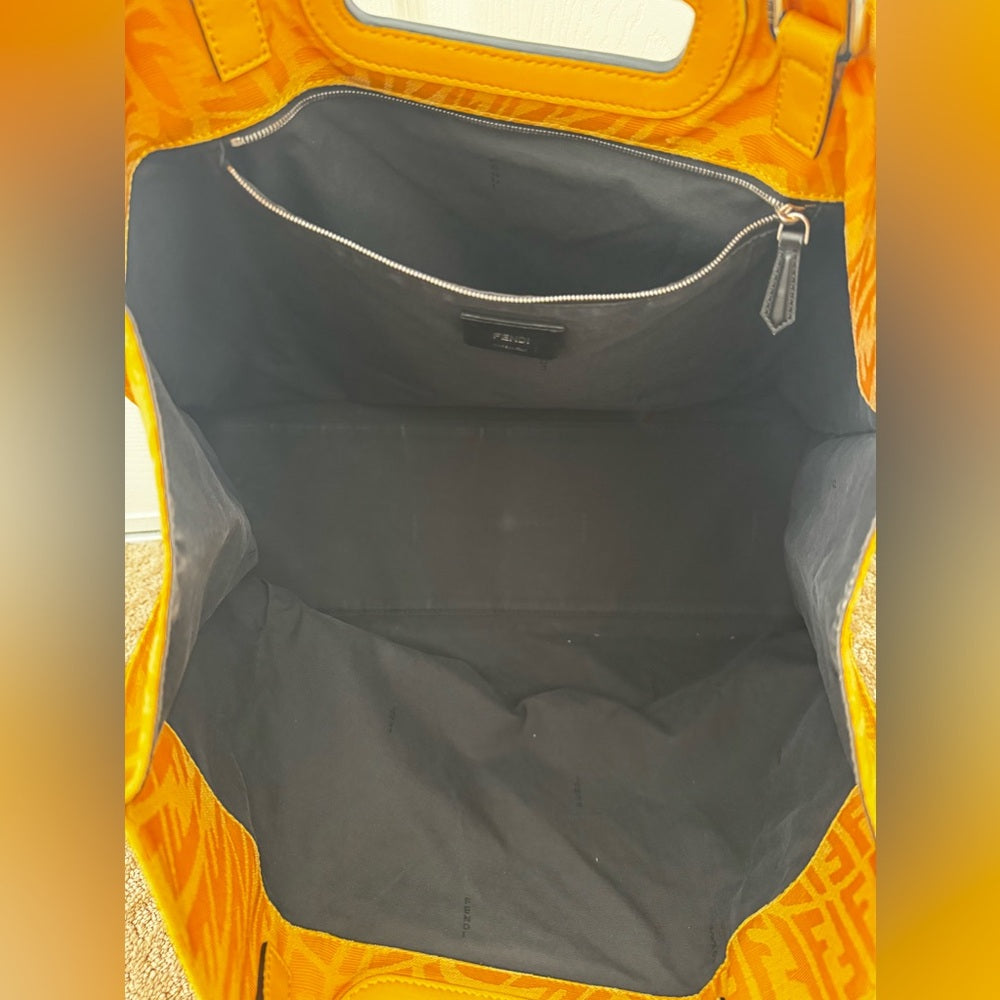 AUTH YELLOW FENDI TOTE!!!