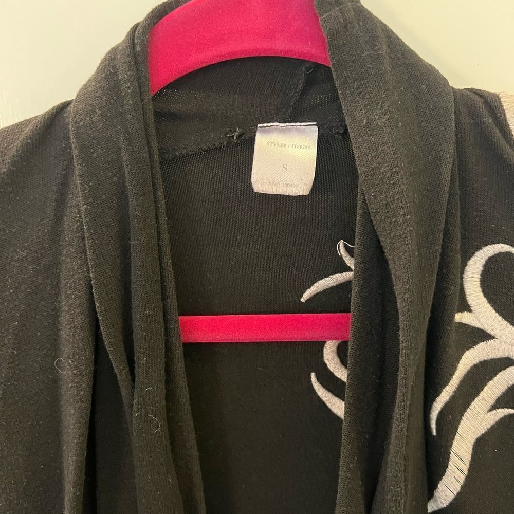 Sweater- black with white detail