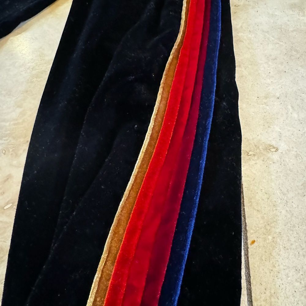 AVIATOR NATION black velvet 5 stripe XS