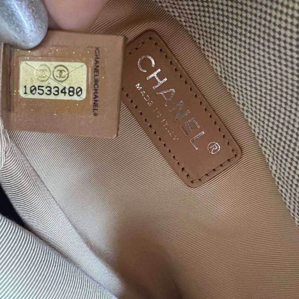 AUTH CHANEL VINTAGE CANVAS TOTE BAG