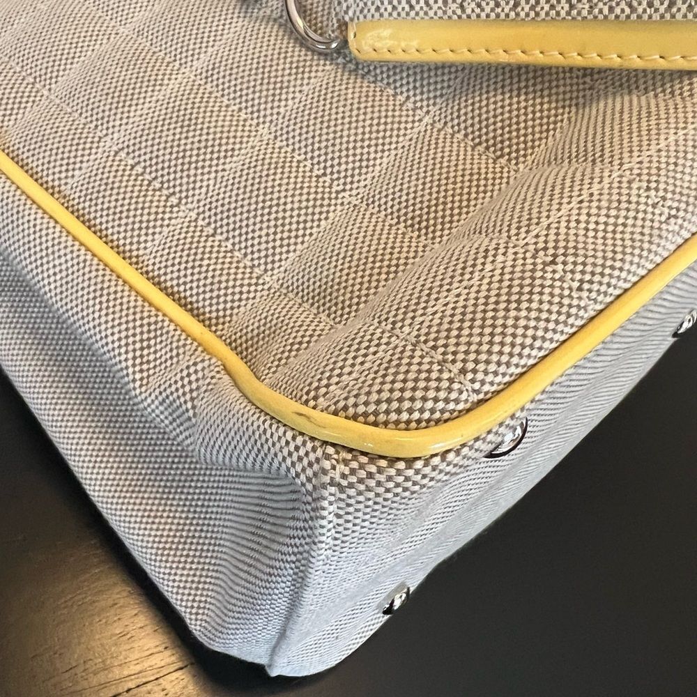 AUTH CHANEL VINTAGE CANVAS TOTE BAG