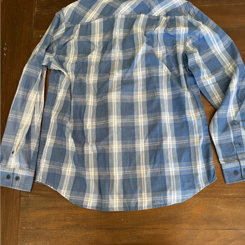 Men's Blue Plaid Shirt
