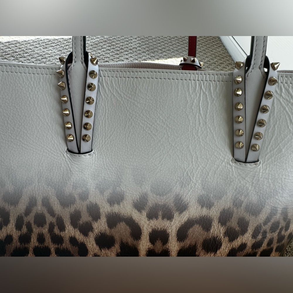 **RARE** AUTH CHRISTIAN LOUBOUTIN AMBRE LEOPARD TOTE BAG