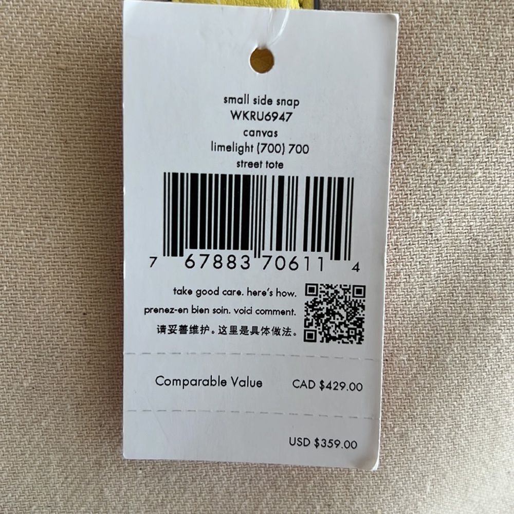 BNWT!!! KATE SPADE TOTE- Yellow