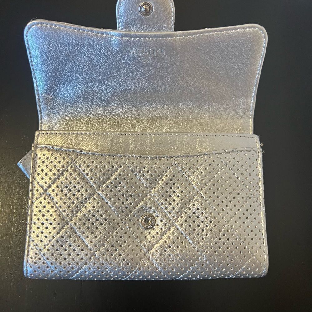 AUTHENTIC CHANEL WALLET- Silver
