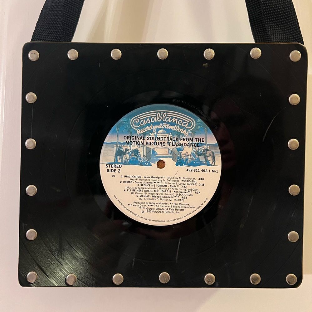 FLASH DANCE RECORD HANDBAG!!!