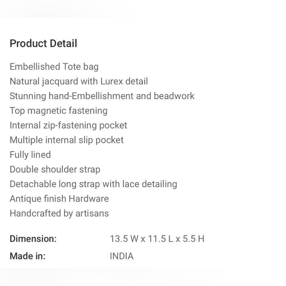 806. Beaded Sequin Tote