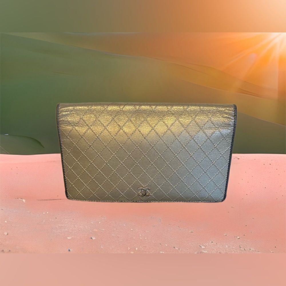 AUTHENTIC CHANEL WALLET- Gold/Bronze