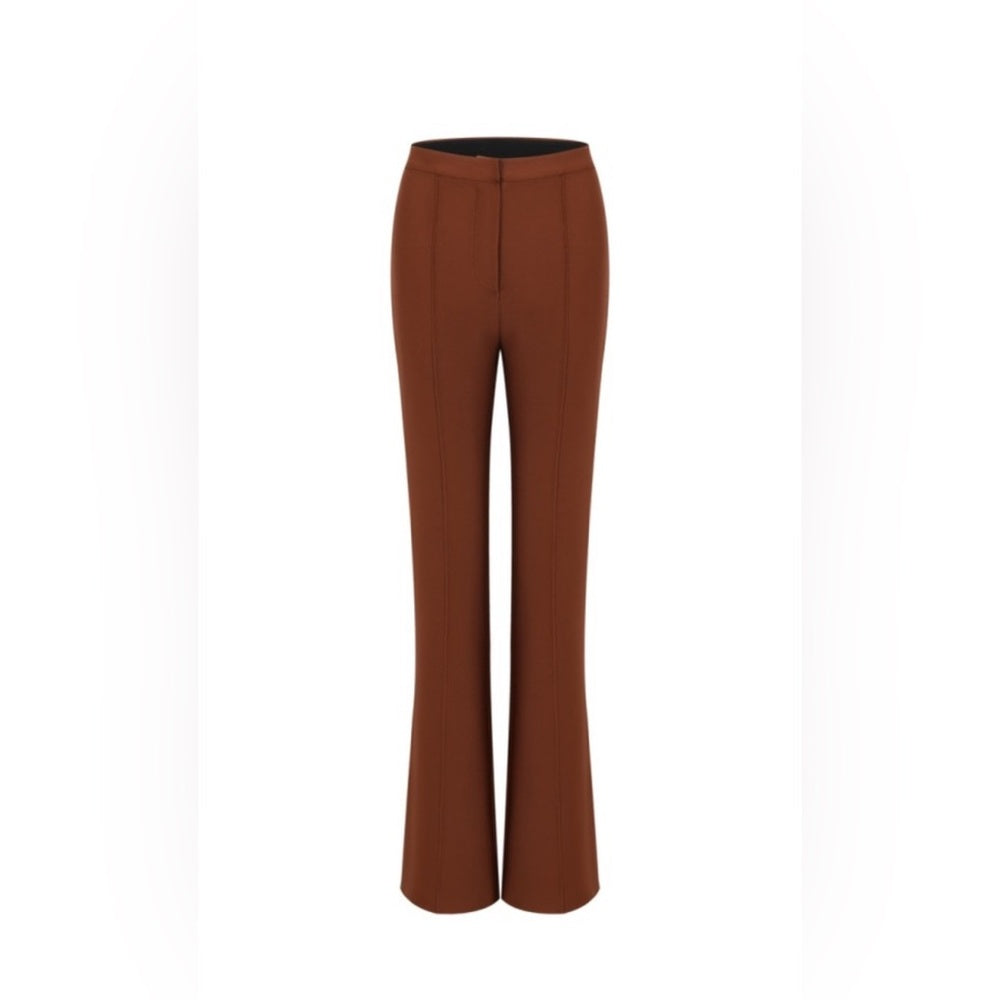 005. HUG ME Bandage Style Pants- Brown