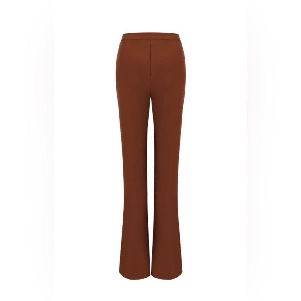 005. HUG ME Bandage Style Pants- Brown