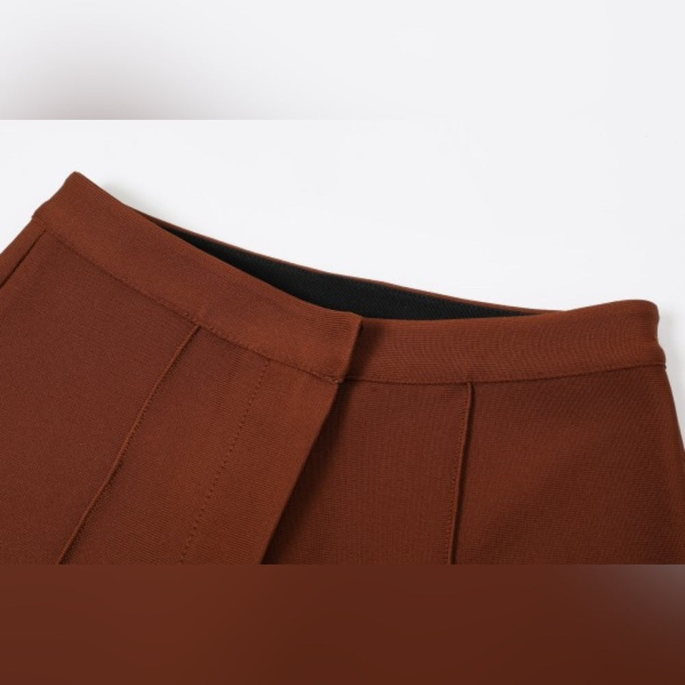 005. HUG ME Bandage Style Pants- Brown