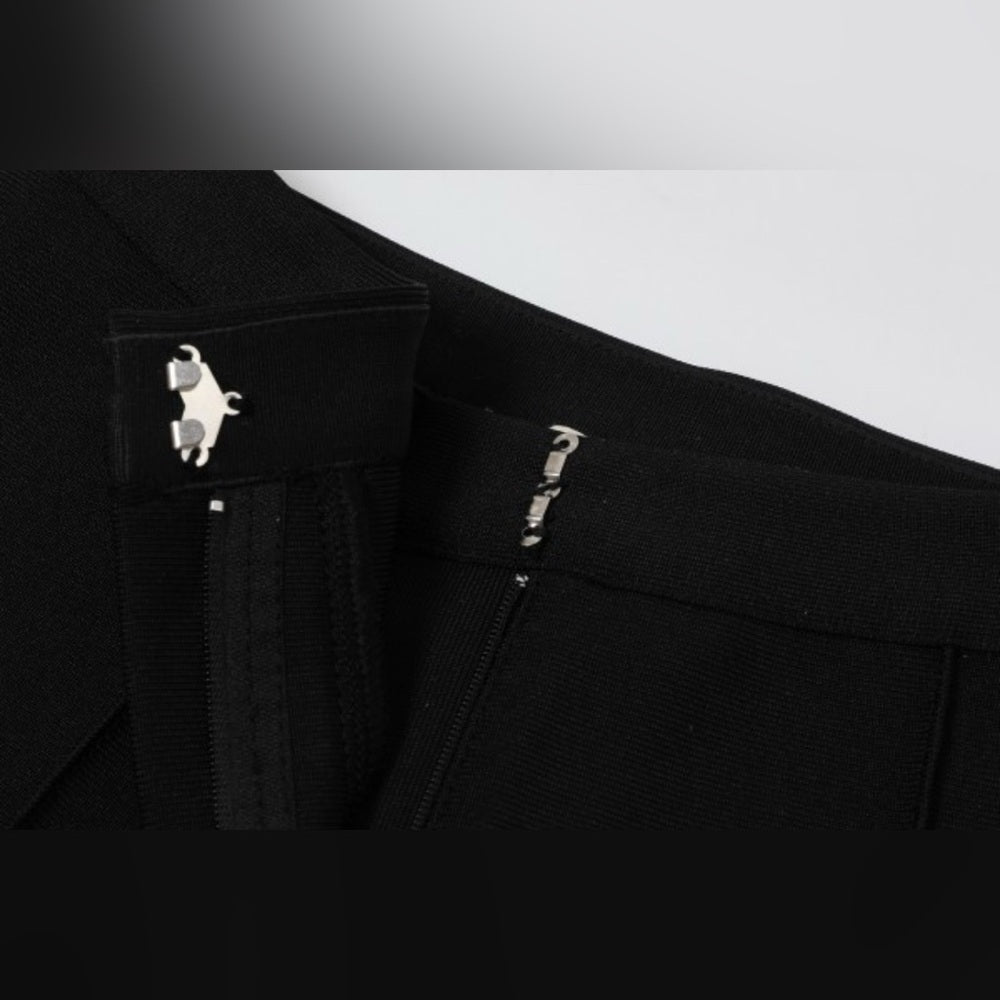 006. HUG ME Bandage Style Pants- Black