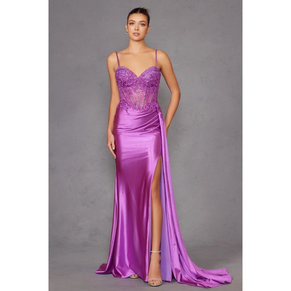 Magnificent Magenta Evening Gown
