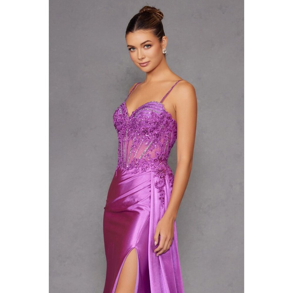 Magnificent Magenta Evening Gown
