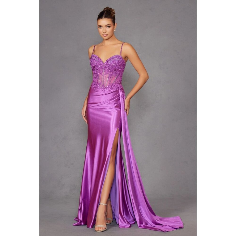Magnificent Magenta Evening Gown