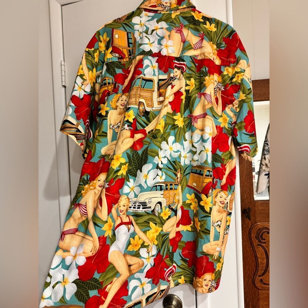 Men's Tropical Print Shirt - High Seas