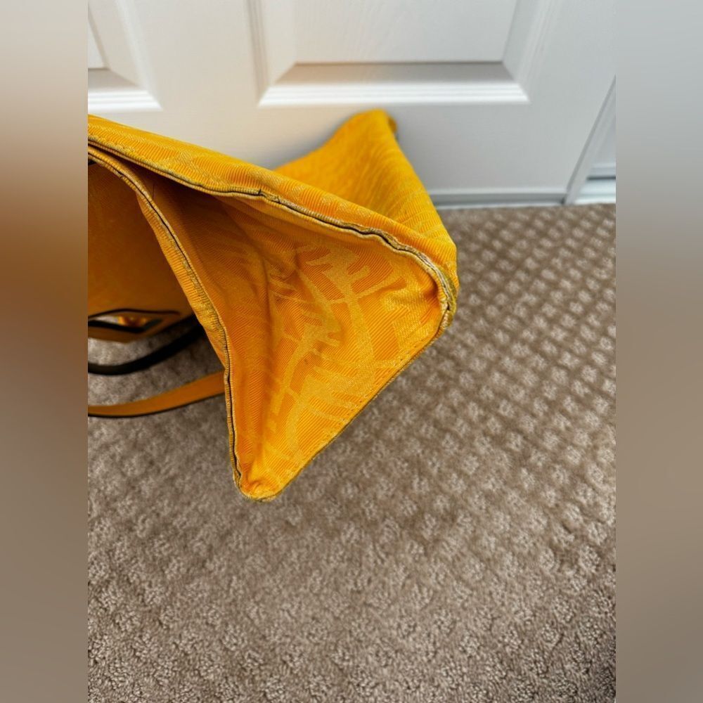AUTH YELLOW FENDI TOTE!!!