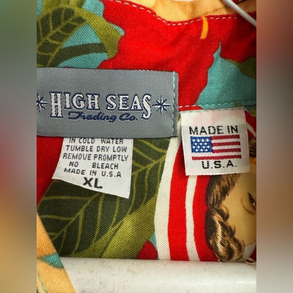 Men's Tropical Print Shirt - High Seas