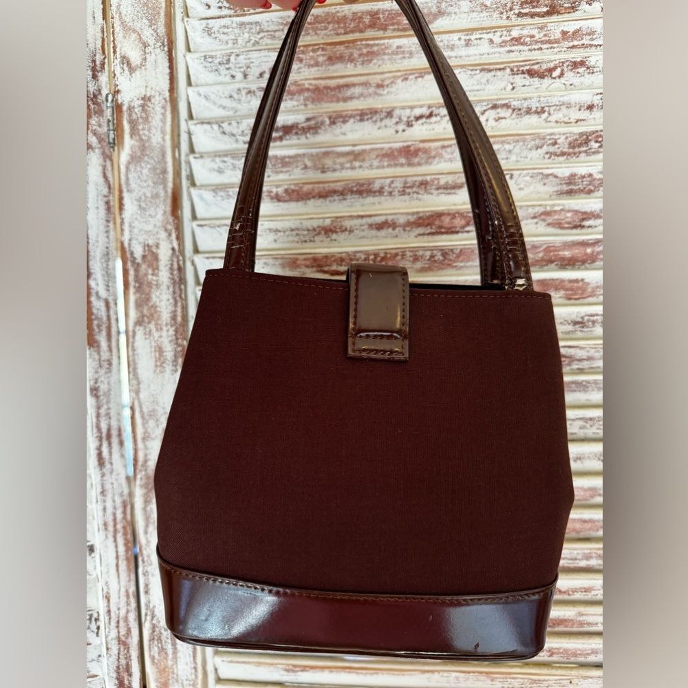 AUTH YSL VINTAGE BURGUNDY BAG