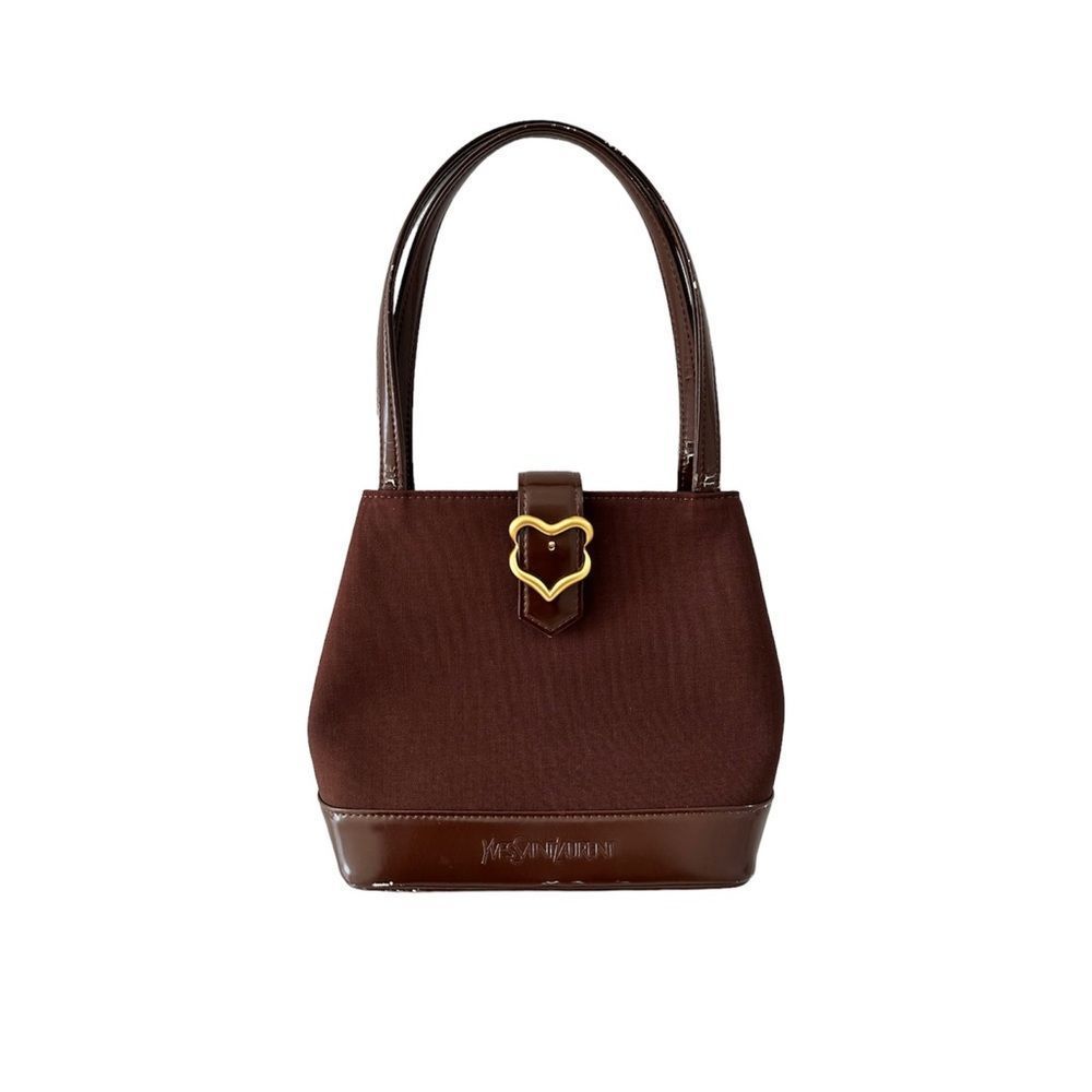 AUTH YSL VINTAGE BURGUNDY BAG