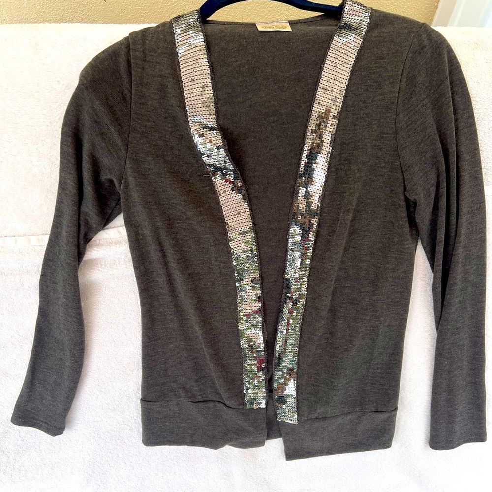 SEQUIN Lined Cardigan- small