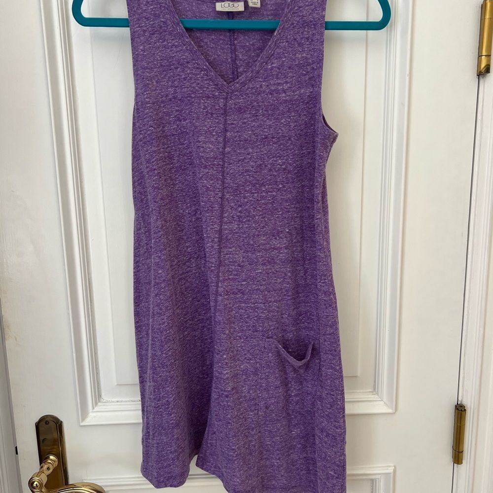 PURPLE LOGO DRESS