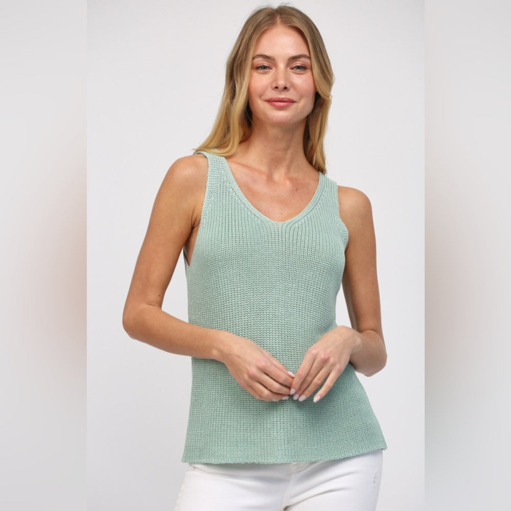 SAGE SWEATER TANK TOP