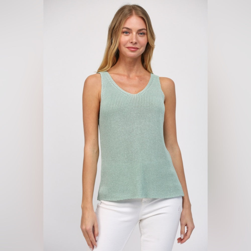 SAGE SWEATER TANK TOP