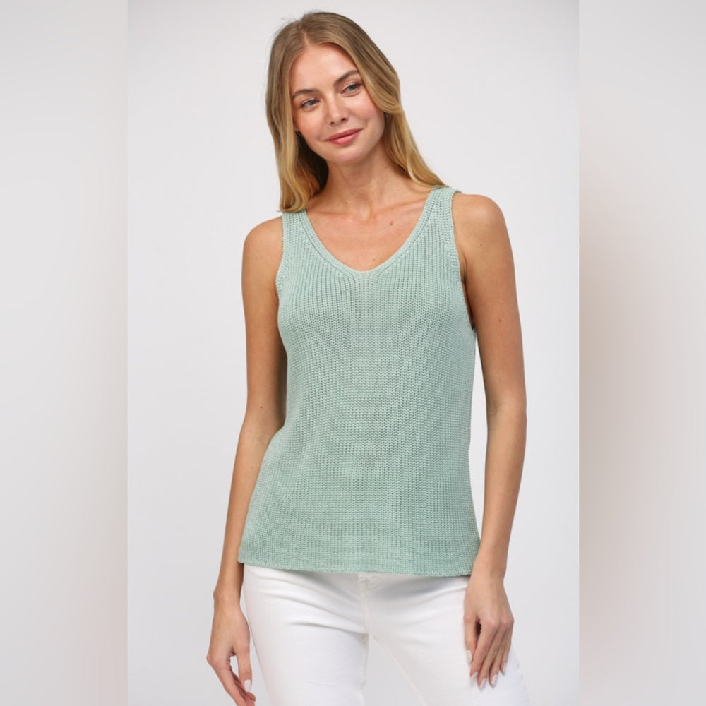 SAGE SWEATER TANK TOP