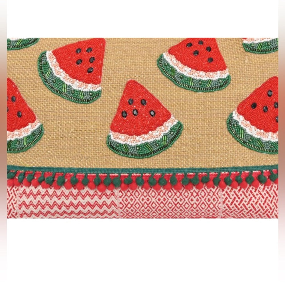 WATERMELON CANE HANDLE TOTE BAG