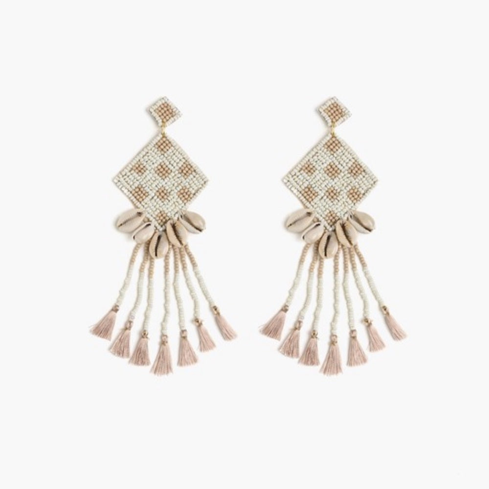 Seashell Tassel Earrings