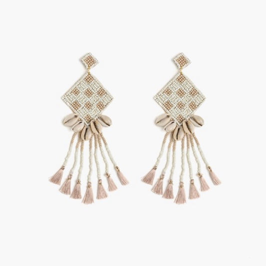 Seashell Tassel Earrings