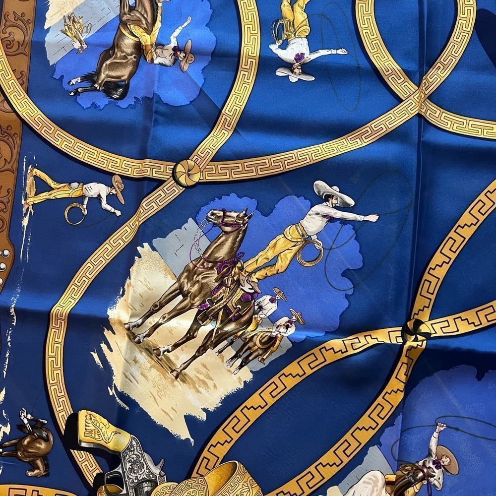 AUTHENTIC HERMES 100% silk Scarf