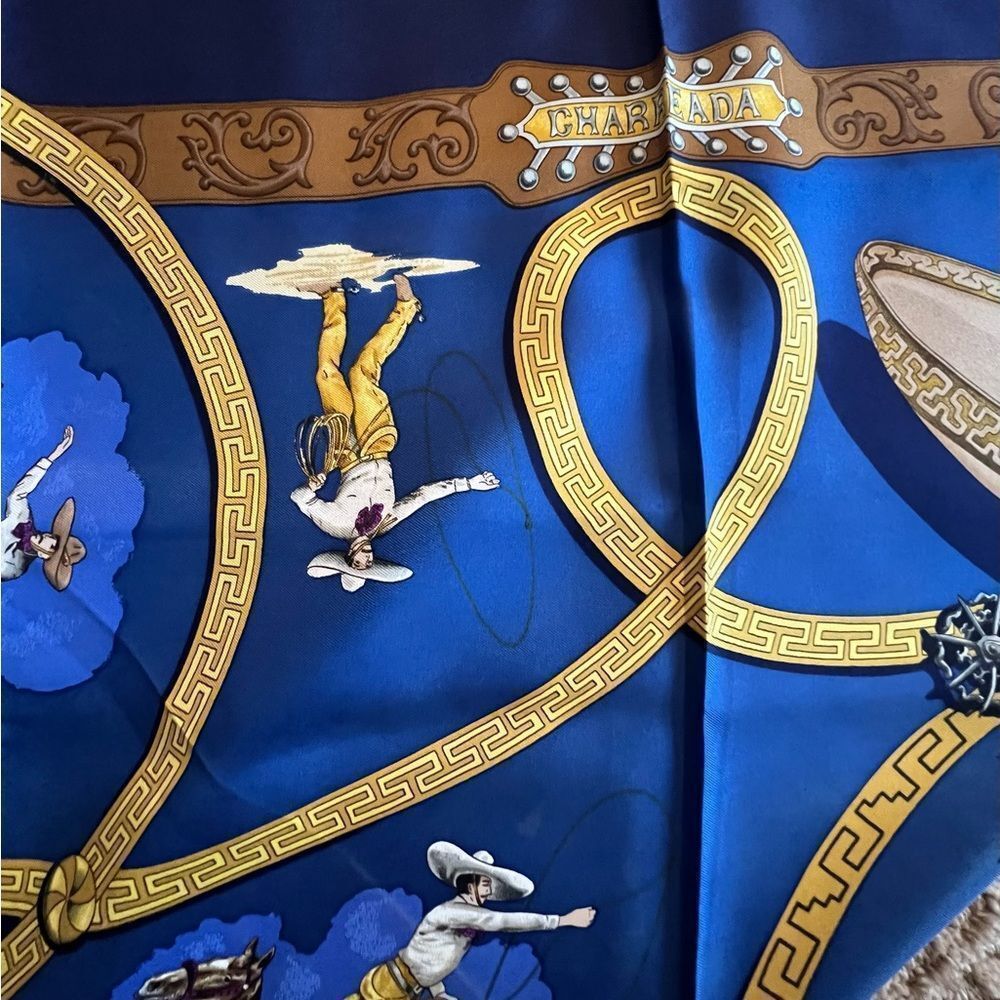 AUTHENTIC HERMES 100% silk Scarf