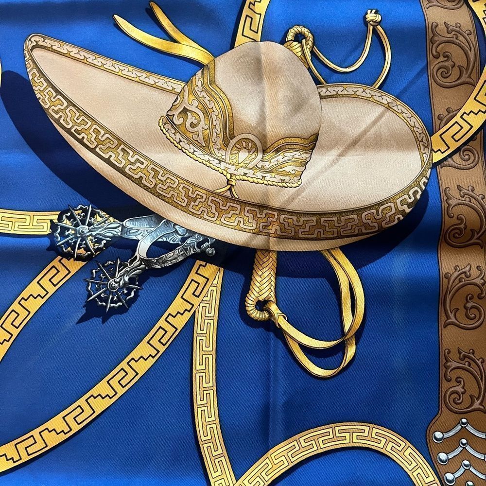 AUTHENTIC HERMES 100% silk Scarf